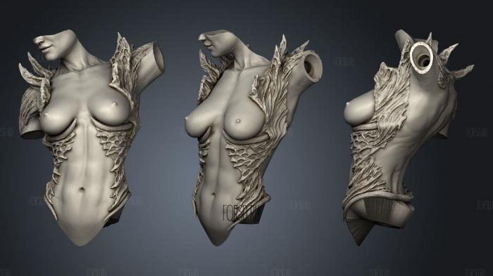 Lady Sin part2 stl model for CNC