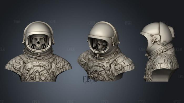 Like a Lost Astronaut Bust stl model for CNC