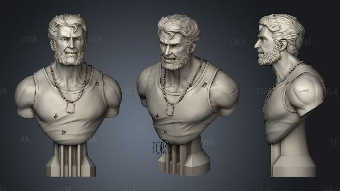 Logan young bust stl model for CNC