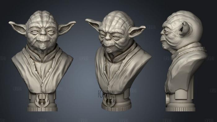 Master Yoda Bust 3d stl модель для ЧПУ