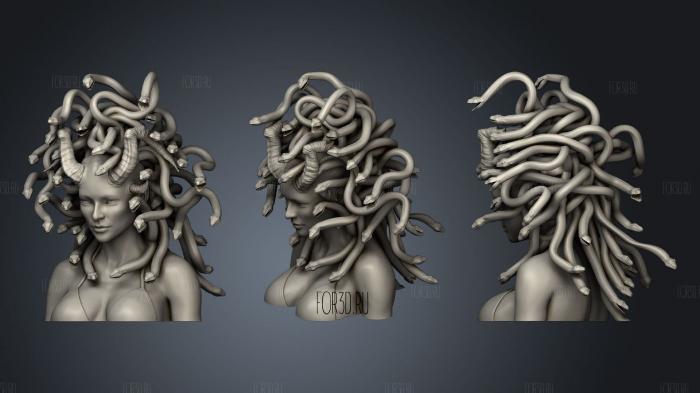 Medusa Head 3d stl модель для ЧПУ