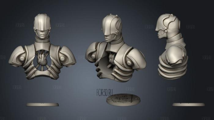 Minis Mannequin Constructs Bust stl model for CNC