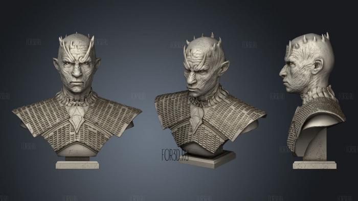 Night King Bust stl model for CNC