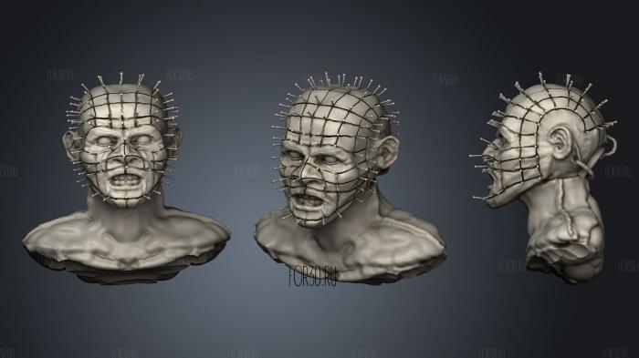 Pin Head from Hellraiser stl model for CNC