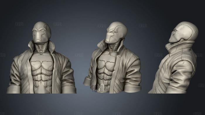 Red Hood Bust stl model for CNC