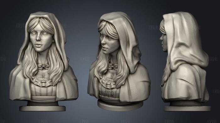 Red Riding Hood Bust stl model for CNC