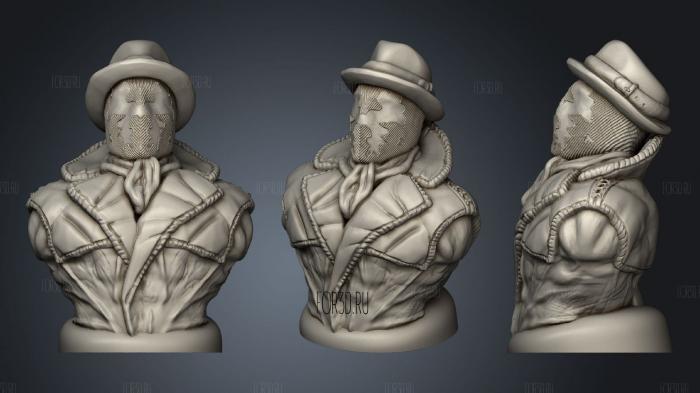 Rorschach from Watchmen stl model for CNC