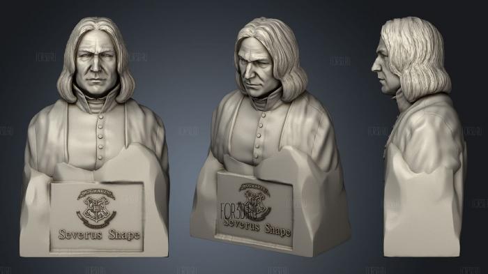Severus Snape Busto Harry Potter stl model for CNC