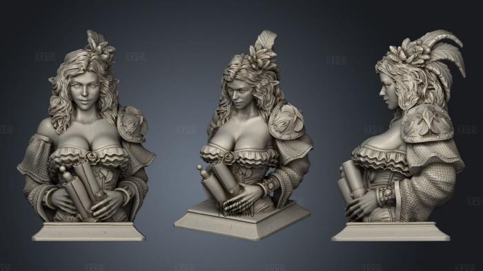 Sisters of the Dawn Mortsana bust stl model for CNC