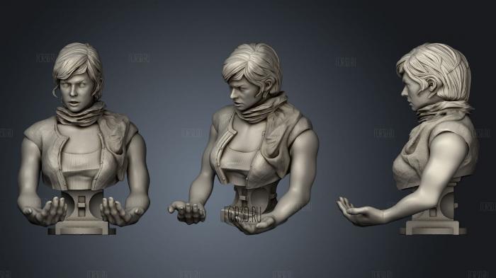 Подставка Alice Resident Evil bust 3d stl модель для ЧПУ