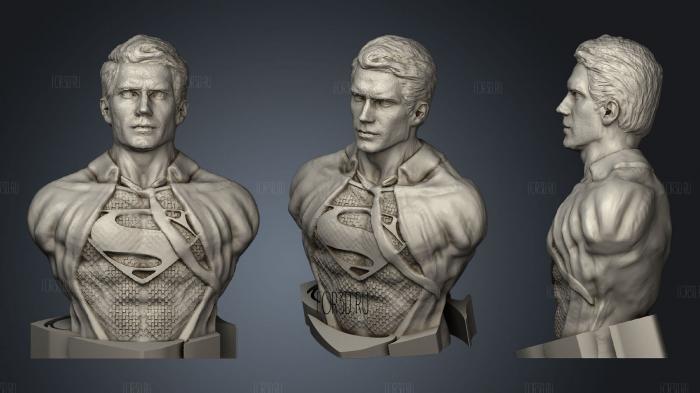 Superman henry cavill bust stl model for CNC