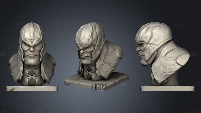 Thanos Bust stl model for CNC