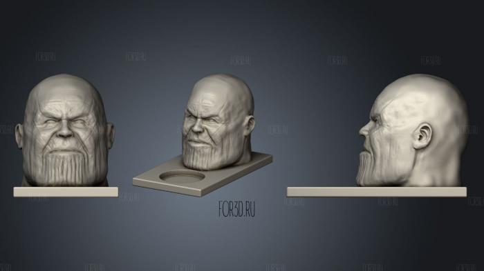 Thanos Tealight Candle Holder stl model for CNC