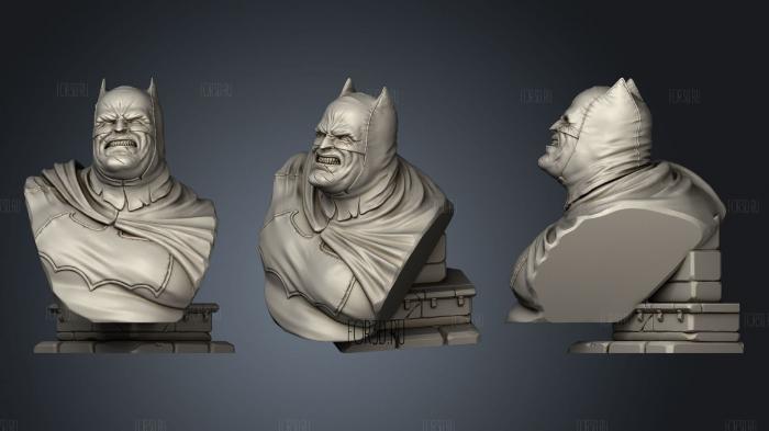 The Dark Knight bust stl model for CNC
