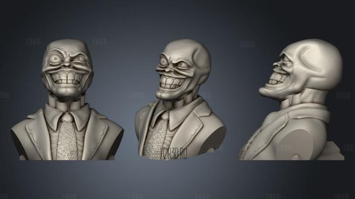 The Mask Bust stl model for CNC