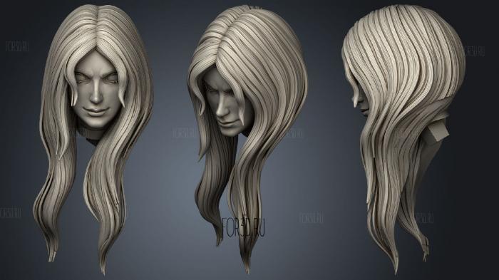 X23 Bust stl model for CNC