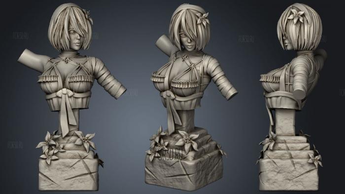 2B With Kaine s Outfit stl model for CNC