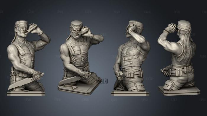 Characters Soldier stl model for CNC