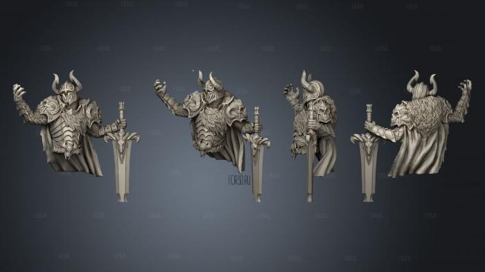 Death Knight Bust stl model for CNC