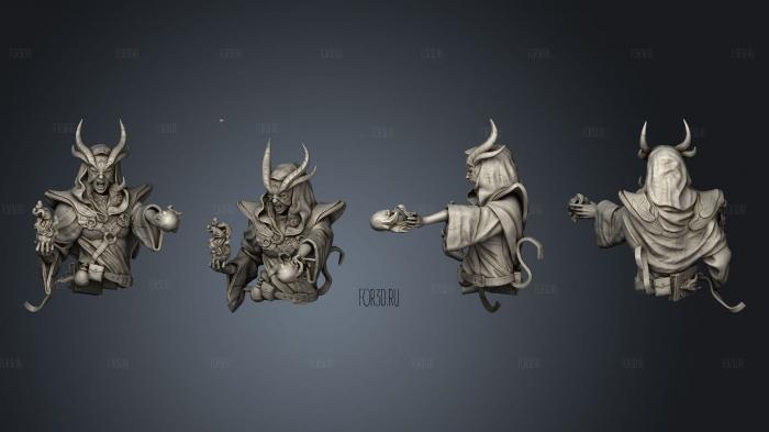 Dragon Cults Wise One Bust stl model for CNC