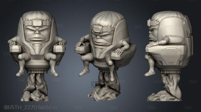 agosto modok stl model for CNC