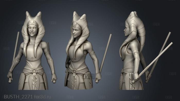 Ahsoka Tano stl model for CNC