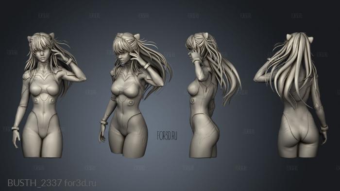 asuka Concept Character stl model for CNC