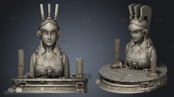 ATHENA EXCLAMATION DIORAMA stl model for CNC