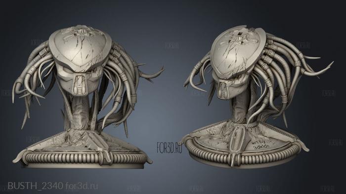 avp trophy alien stl model for CNC