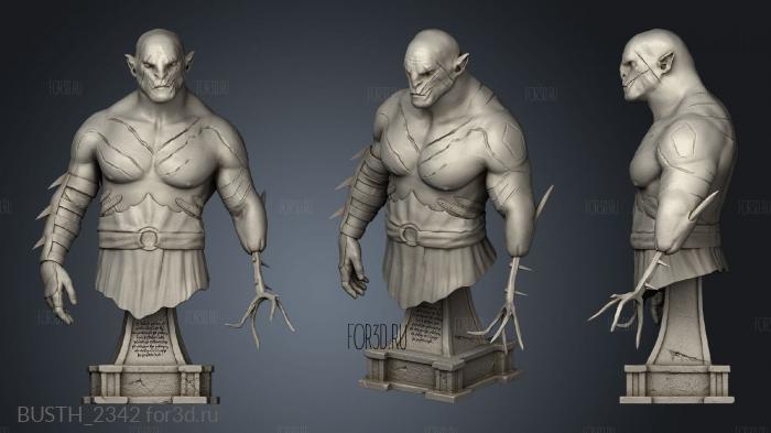 Azog stl model for CNC