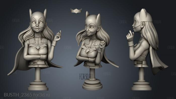 Batgirl stl model for CNC