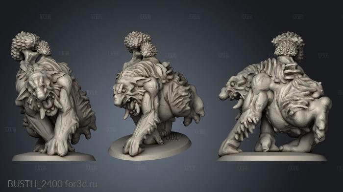 Beastfolk Clan Forest Troll Smaller stl model for CNC