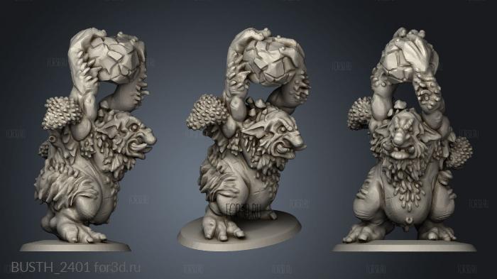 Beastfolk Clan Forest Troll Smaller stl model for CNC