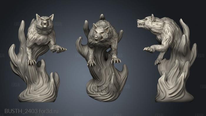 Beltesassar Summoner the Wolf Spirit stl model for CNC