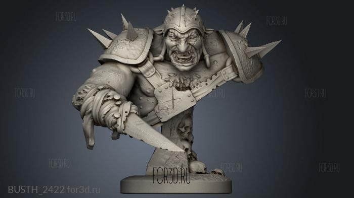 Bone and Flesh Ogre stl model for CNC