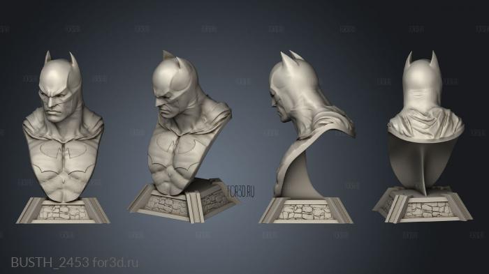 bust Batman stl model for CNC