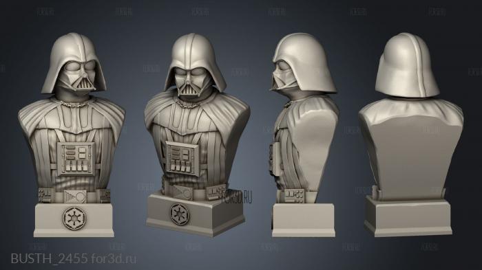 Bust Darth Vader one stl model for CNC