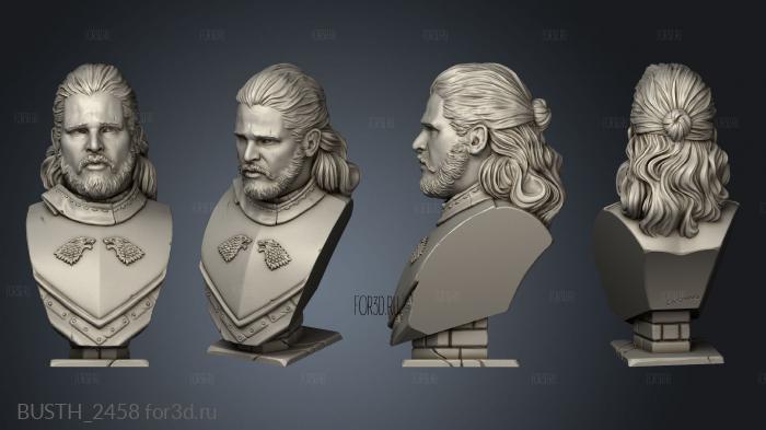 Bust David Ostman John Snow Jon stl model for CNC