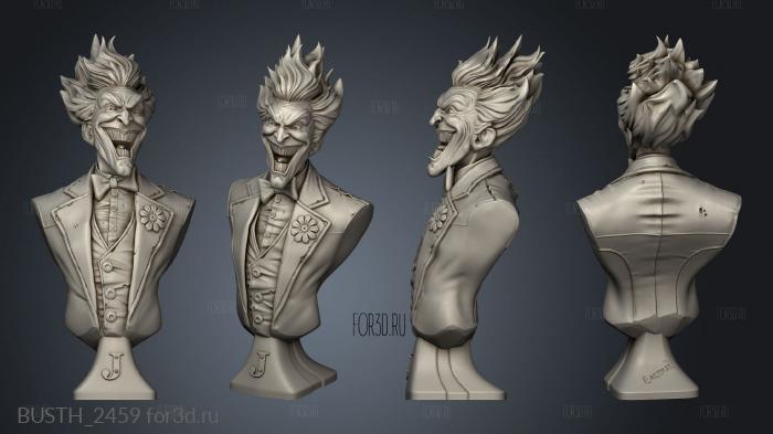 bust David Ostman Joker stl model for CNC