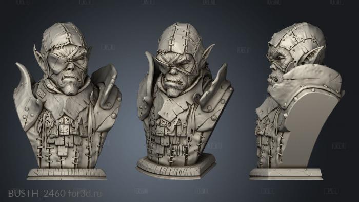 Bust David Ostmanc Reaver stl model for CNC