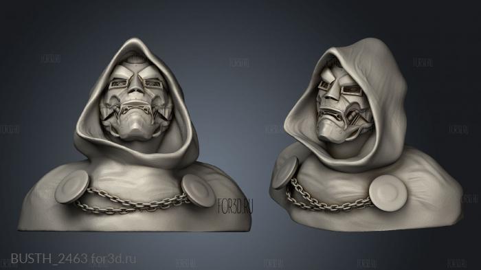 bust doom stl model for CNC