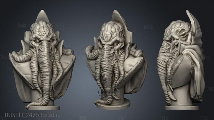 Bust Mind Flayer Mind Flayer stl model for CNC