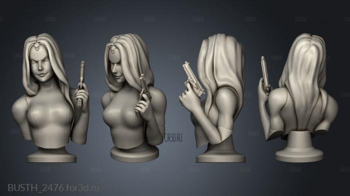 Busty Mystique stl model for CNC