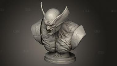 Бюст Росомахи 3d stl модель для ЧПУ