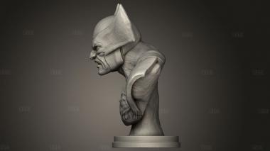 Бюст Росомахи 3d stl модель для ЧПУ