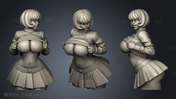 Bustholder Velma nsfw sfw stl model for CNC