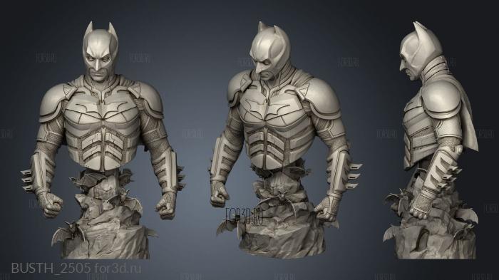 busto batman the dark night Knight stl model for CNC