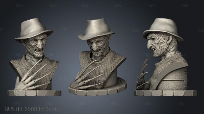 Busto Freddy Krueger in the hat stl model for CNC