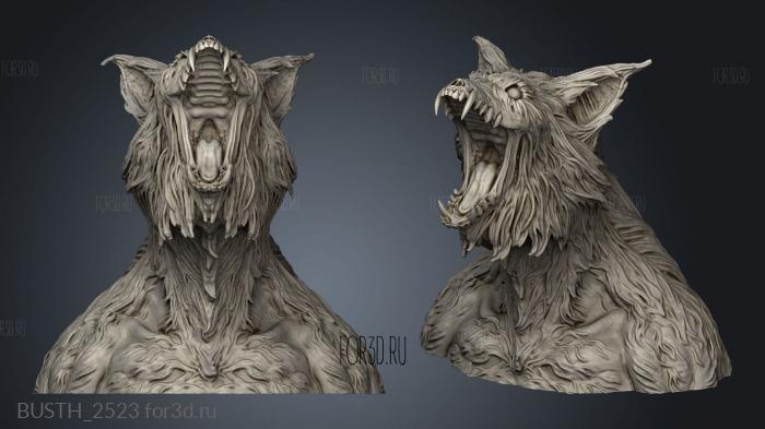 WEREWOLF stl model for CNC