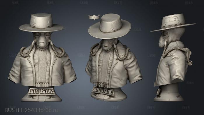 Cad Bane SW stl model for CNC